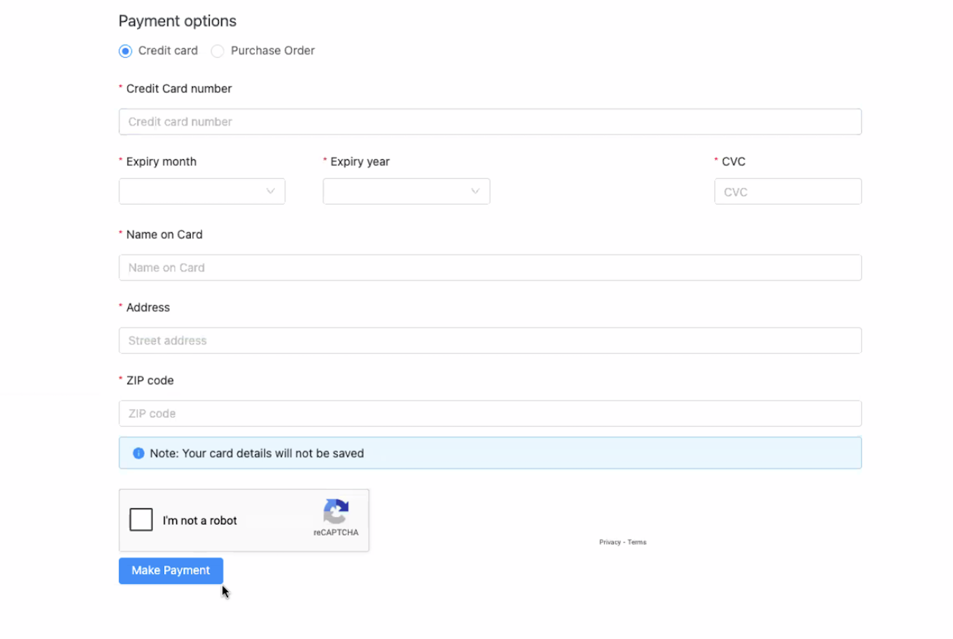 credit-card-payment-page